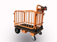 Chariot électrique premium de 1000 kg avec garde-corps de sécurité, chariot électrique pour la logistique industrielle