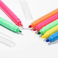 Marqueurs de coloriage XY à double pointe ronde/fine, 12 couleurs, lavables, stylos de couleur à l'eau pour le dessin des enfants, marqueur d'art à l'encre