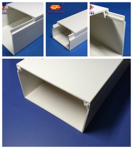 Goulotte de câblage adhésive murale pour <span class=keywords><strong>plafond</strong></span>, en PVC, rectangulaire ou carrée, pour câbles électriques - Product Image 3