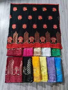 カスタムプリントビッグサイズレース刺Embroideryウェディングスパンコールショール女性用ビスコースエスニックスタイル夏春トレンディなアフリカスタイル - Product Image 2