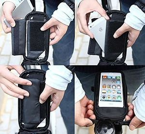Sac de vélo étanche, pour téléphone portable, sacoche de selle à Tube supérieur, de cyclisme, idée de cadeau, vente en gros - Product Image 3
