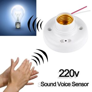 Âm thanh và ánh sáng điều khiển E27 giữ đèn chậm trễ chuyển đổi AC220V dẫn bóng đèn chủ cảm biến bằng giọng nói phụ kiện chiếu sáng cho hành lang - Product Image 1