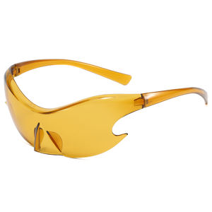 Occhiali da Sole Superhot 22545 Moda 2023 Oversize Senza Montatura Futuristici a Specchio Eleganti Sportivi Stile Y2K - Product Image 3