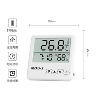 Componentes electrónicos para interiores montados en la pared Termómetro de habitación de bebé con pantalla de contador de temperatura y humedad Reloj despertador