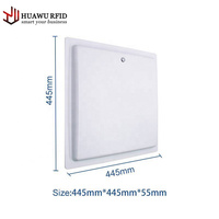 HUAWU-lector de tarjetas de largo alcance, 20M, usb, rs232, tcp, ip, wiegand, 12dbi, uhf, rfid