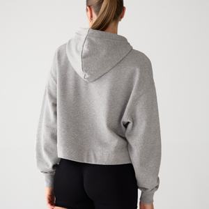 Women's Stylish Casual Comfortable Breathable Eco-Friendly Gym Fitness <b>Workout</b> Side Split Long Sleeve Women Crop Top <b>Hoodie</b> - Product Image 3