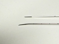 Cannule RF spinale en acier inoxydable de qualité médicale, pointe droite ou incurvée, aiguille de ponction pour anesthésie et gestion de la douleur, pour animaux de compagnie et animaux de ferme