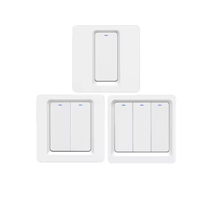 สวิตช์ไฟอัจฉริยะ WiFi 10A สำหรับคอมพิวเตอร์ ขายดี มาตรฐาน UK/EU แผงสัมผัสติดผนัง ปุ่มกด - Product Image 1