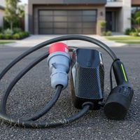 Chargeur EV portable SHINEYOU facile à utiliser avec fonction minuterie, arrêt automatique et données en temps réel, prise IEC-62196-2, directement de l'usine