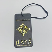 Label Gantungan PVC Teknologi Kustom Berkualitas Super dengan Logo Cap Emas Cap Perak Embossed