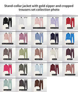 Ensemble de yoga 2 pièces pour femme, doux comme du beurre, sensation seconde peau, comprenant une veste ajustée sculptante et un legging taille haute amincissant et gainant le ventre, tenue d'entraînement - Product Image 6