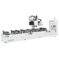 Machine à mortaiser et à tenonner CNC automatique à double rangée 10 axes JUNRAN JR-4515-5B avec moteur haute précision pour le travail du bois
