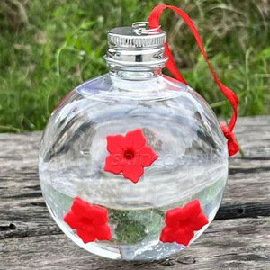 Rõ ràng Mason Jar Chim Ruồi trung chuyển dễ dàng điền chim nước mật hoa Dispenser chống ong Humming Bird feeders ngoài trời - Product Image 3