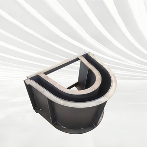 Vorgefertigte U-Form Kanal Stahl form Beton Entwässerung Schalung platte Wieder verwendbare Straße Autobahn Wasser management Konstruktion - Product Image 5