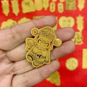 Autocollant de téléphone portable <span class=keywords><strong>Maneki</strong></span> <span class=keywords><strong>Neko</strong></span> en or pur 999 de Shenzhen Shuibeis, porte-bonheur rapide, un cadeau populaire et très vendu - Product Image 4