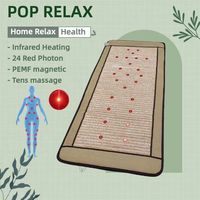 Pemf Infrarouge Lointain Biophoton Photon Chauffage Massage Physiothérapie Chakra Coussin Améthyste Cristal Pierres Précieuses Coussin De Chaise