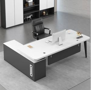 단일 관리자 감독자 또는 대통령을위한 튼튼한 보스 책상 및 편안한 의자 세트 이그제큐티브 오피스 가구 - Product Image 2