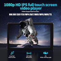Lecteur MP4 Android à écran tactile Yophoon 5.0 "avec stockage BT/WiFi 3 + 32G/4 + 64G Lecteur de musique Walkman 1080P jusqu'à 512G