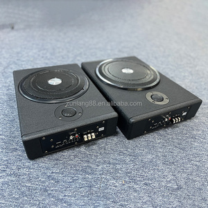 Loa siêu trầm ô tô 8/10 inch, âm trầm mạnh mẽ, tích hợp amply, vỏ da, chất liệu gỗ, loa siêu trầm ô tô 8-10 inch đặt dưới ghế - Product Image 3