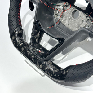 Volante Deportivo de Fibra de Carbono Forjado con Pantalla LED para SEAT <span class=keywords><strong>Leon</strong></span> Mk3 <span class=keywords><strong>FR</strong></span> Cupra <span class=keywords><strong>Ibiza</strong></span>, Volante Carbone, Volante Cupra - Product Image 3