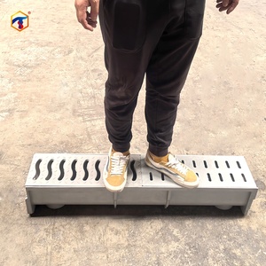 Outdoor <span class=keywords><strong>U</strong></span>-shaped Drenagem Calha de Vidro Fibra Plásticos Chuva Gutter Polímero Drenagem Vala - Product Image 2