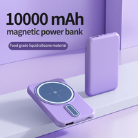 Power Bank Mini Magnetik Nirkabel Terbaru 2025 5000mah Pengisi Daya Nirkabel untuk iPhone 12 13 14 Pro Max