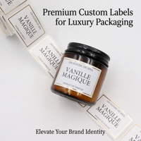 Boîte en papier personnalisée pour bougie parfumée, emballage pour petite crème cosmétique, soins de la peau, boîtes cadeaux, impression d'étiquettes de marque, autocollants