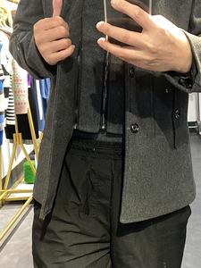 Autumn/Winter <strong>Men's</strong> Regular Thick <strong>Woolen</strong> Finished Heated Fleece <strong>Jacket</strong> with Turn-down Collar in Plus Size Outerwear - Product Image 4