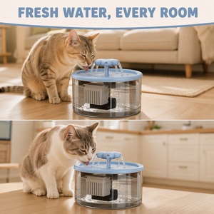 Cross-border Simple PP <strong>Cat</strong> Water Fountain Filtration Live-Water Circulation USB Powered National Standard <strong>Plug</strong> Smart Automatic - Product Image 5