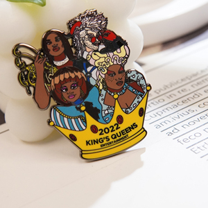 Pin de esmalte personalizado LGC con diseño de pepino de dibujos animados, insignia coleccionable de metal con personaje de pepinillo lindo - Product Image 3