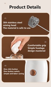Accessoires de Barista pour Café et Thé Mousseur à Lait Électrique pour Café Latte Usage Domestique - Product Image 4