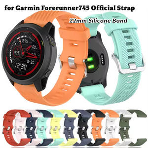 <span class=keywords><strong>Bracelet</strong></span> Sport Officiel 22mm pour Montre Connectée <span class=keywords><strong>Garmin</strong></span> <span class=keywords><strong>Forerunner</strong></span> <span class=keywords><strong>745</strong></span>, 945, 970, 570, Venu 4 - Correa - Product Image 1