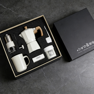 ชุดของขวัญสำ<span class=keywords><strong>ห</strong></span><span class=keywords><strong>รับ</strong></span>คนรักกาแฟ Flip Coffee Lovers ชุดโมเดิร์นมินิเครื่อง<span class=keywords><strong>บด</strong></span><span class=keywords><strong>กาแฟ</strong></span>แบบมือ<span class=keywords><strong>ห</strong></span>มุน <span class=keywords><strong>ห</strong></span>ม้อโมก้าพอต 6 ชิ้น 150 มล. ของขวัญคริสต์มาส ทำจากโลหะ ทนทาน - Product Image 3