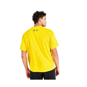 T-shirt Adidas Active Ninja da uomo giallo/nero, stile boxy, stampa serigrafica compressa, per allenamento |   100% Autentico - Product Image 1