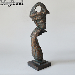 Statua del Pensatore in Ghisa, Scultura Classica Famosa in Bronzo Pesante - Product Image 3