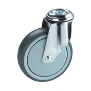 Roulettes industrielles légères en gros, de bonne qualité, avec noyau en TPR/PP, roulement à billes, capacité de charge 100kg-150kg, 80mm/100mm/125mm - Product Image 2