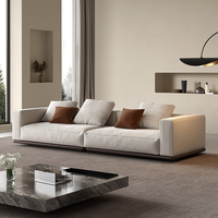 Canapé d'angle en tissu lin, style italien, design modulaire, pour salon, mobilier de maison, ensemble de canapés sectionnels pour hôtel