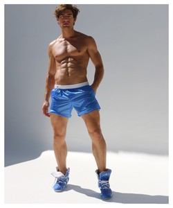 Bañador transparente <span class=keywords><strong>para</strong></span> hombre, traje de baño Sexy, pantalones cortos de playa lisos a la moda - Product Image 3