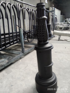 Smooth Bright Painting <strong>Lighting</strong> Fitting <strong>Street</strong> Black Ductile Pillar Post Black Painting <strong>Old</strong> Base Black Gray 4m EU - Product Image 3