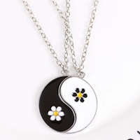 Bijoux de mode Tai Chi Gossip Choker meilleur ami rétro amant pendentif BFF charme bijoux accessoires hommes et femmes colliers