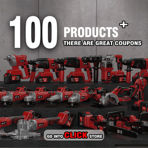 מקדחת אימפקט נטענת 21V אדומה ללא פחמים עם סוללת ליתיום, ערכה מקצועית אלחוטית למתכת/עץ/אבן - Product Image 6