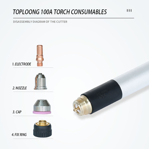 Boquillas de corte para máquina cortadora de <span class=keywords><strong>plasma</strong></span> <span class=keywords><strong>cnc</strong></span>, corte de lámina de metal, uso TPL 100 - Product Image 5