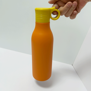 Bouteille d'eau en acier inoxydable avec paille, bouteille d'eau anti-fuite avec couvercle à bec verseur, sans condensation, double paroi en acier inoxydable - Product Image 4