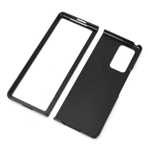 Funda trasera de cuero PU de piel Croco para Samsung <span class=keywords><strong>Galaxy</strong></span> Z <span class=keywords><strong>Fold2</strong></span> 5G 7,6 " / Z Fold3 5G funda trasera dura mate - Product Image 3