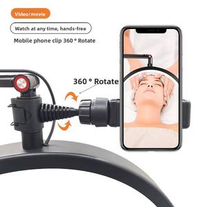 Lampe UV demi-lune en plastique cantilever de 16 pouces, 20W, lumière de remplissage LED pour extension de cils, tatouage des sourcils, nail art - Product Image 4