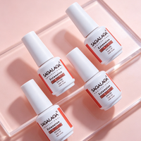 Gel Constructeur Personnalisé avec Logo 15ml en Bouteille, Gel d'Extension d'Ongles à Forte Adhérence, 36 Couleurs, Gel Polish Auto-Nivelant, Vente en Gros