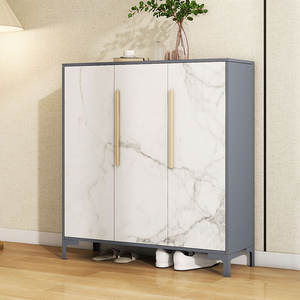 Display Rack for <b>Shoes</b> <b>Shoe</b> <b>Cabinet</b> <b>With</b> 2 <b>Doors</b> Fingerprint Lock <b>Shoe</b> Rack for Hallway - Product Image 4