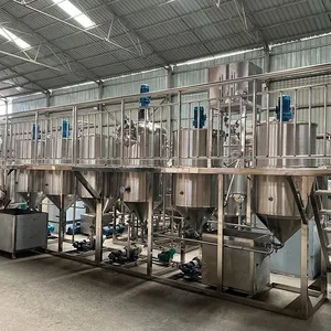 Easy Operation Olive niger peanut Sunflower Rapeseed Safflower cotton Seed Edible Oil Process Refining Machine Equipment