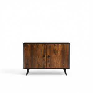 Enclos pour bac à litière pour chat industriel en bois, rectangulaire, avec séparateur, pour animaux de compagnie d'intérieur, taille moyenne, fermeture à poussoir - Product Image 1