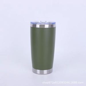 20oz Auto Travel Tumbler Double Wall Stainless Steel Hot Cold <b>Holding</b> Mug - Product Image 2